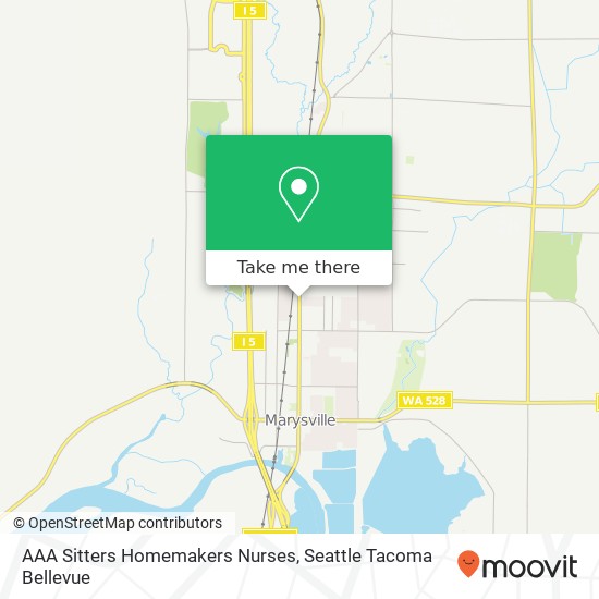 AAA Sitters Homemakers Nurses map