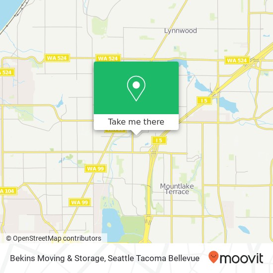 Bekins Moving & Storage map