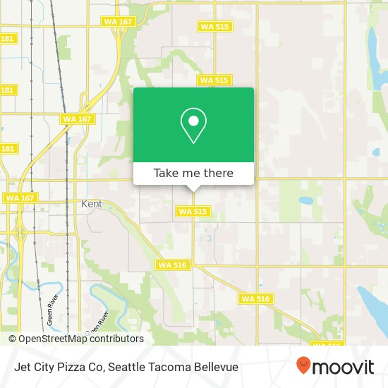 Mapa de Jet City Pizza Co