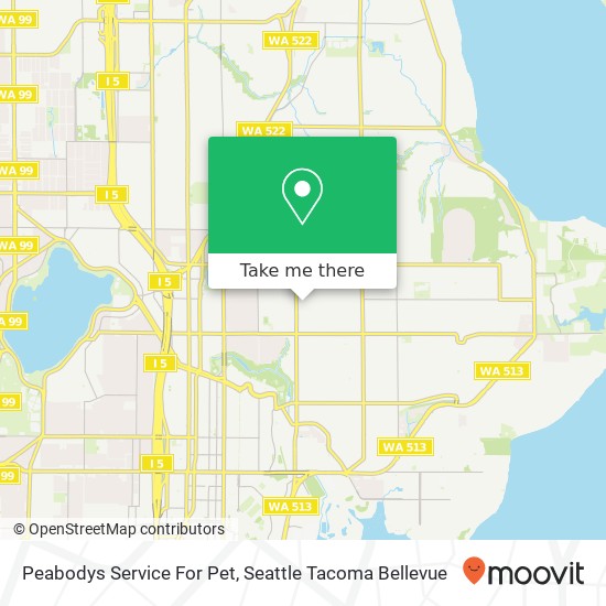Peabodys Service For Pet map