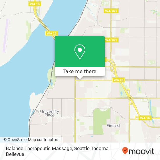 Balance Therapeutic Massage map