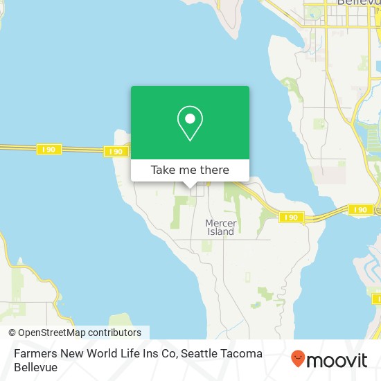 Farmers New World Life Ins Co map