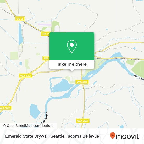 Mapa de Emerald State Drywall