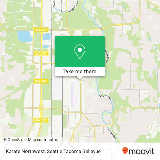 Karate Northwest map