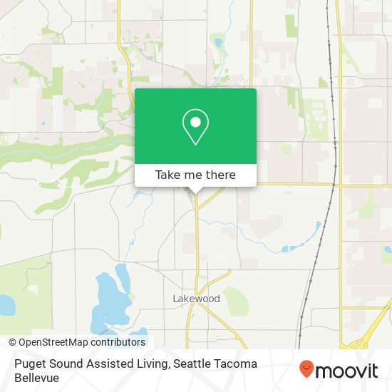 Puget Sound Assisted Living map