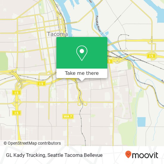 GL Kady Trucking map