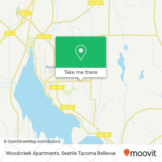 Mapa de Woodcreek Apartments