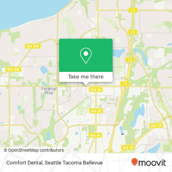 Mapa de Comfort Dental