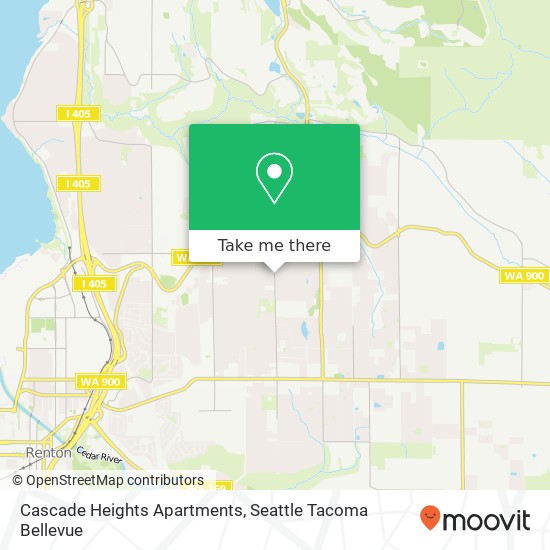 Cascade Heights Apartments map