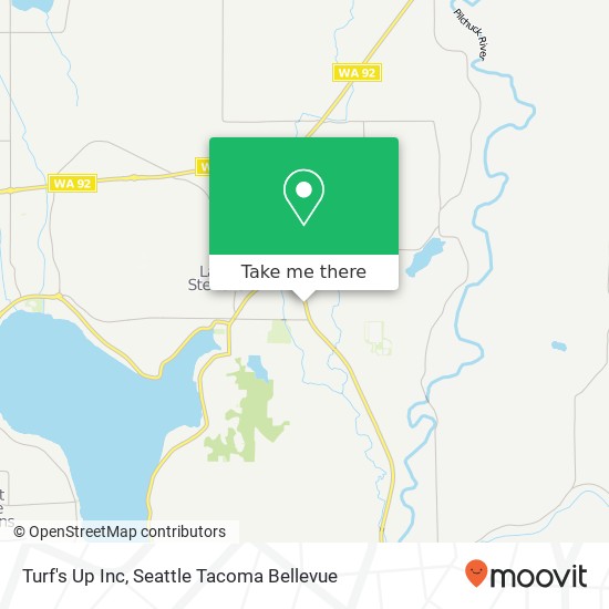 Turf's Up Inc map