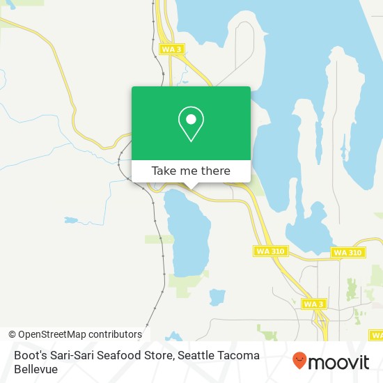 Mapa de Boot's Sari-Sari Seafood Store