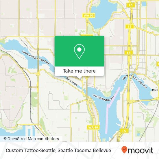 Mapa de Custom Tattoo-Seattle