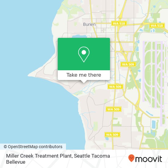 Miller Creek Treatment Plant map