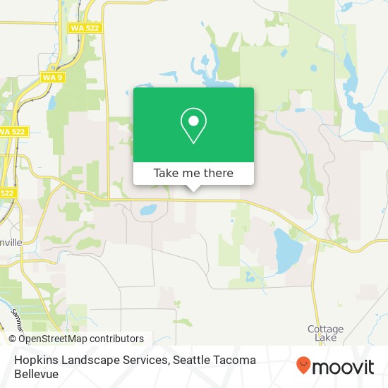 Hopkins Landscape Services map