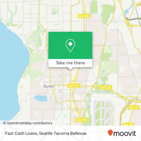 Fast Cash Loans map