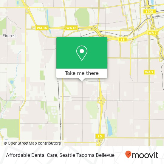 Mapa de Affordable Dental Care