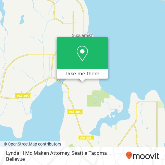 Lynda H Mc Maken Attorney map