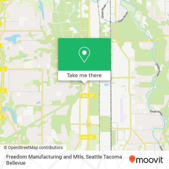 Freedom Manufacturing and Mtls map