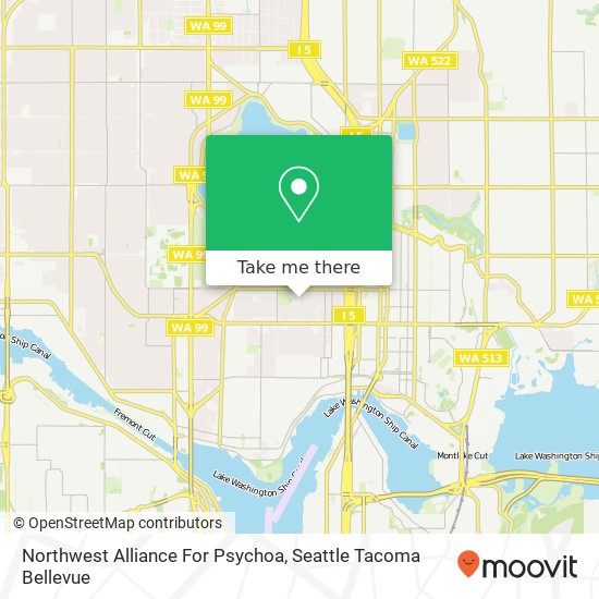 Northwest Alliance For Psychoa map