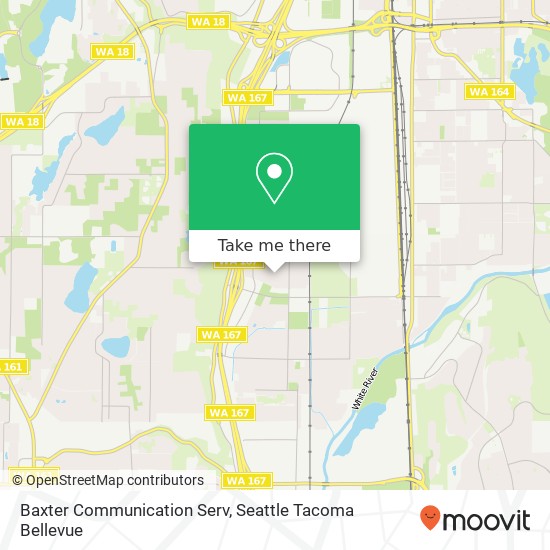 Baxter Communication Serv map