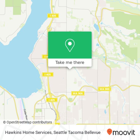 Hawkins Home Services map