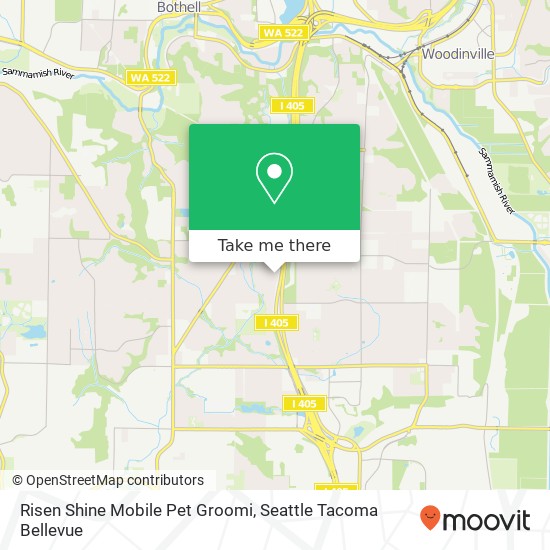 Risen Shine Mobile Pet Groomi map