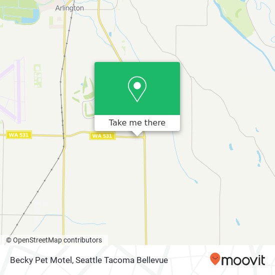 Becky Pet Motel map