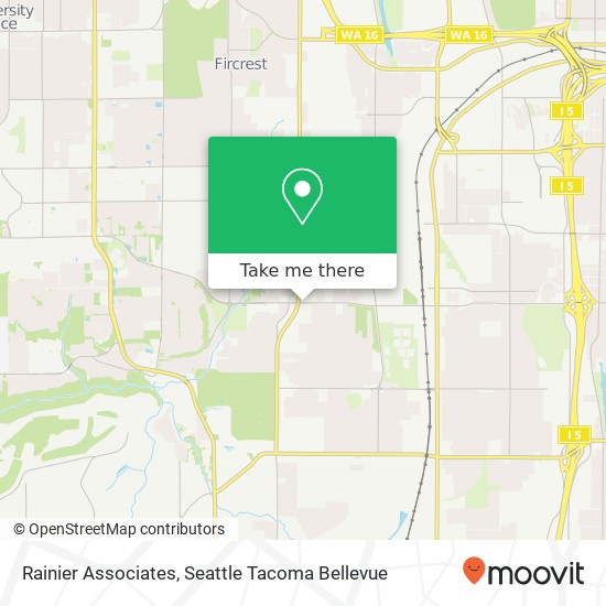 Rainier Associates map