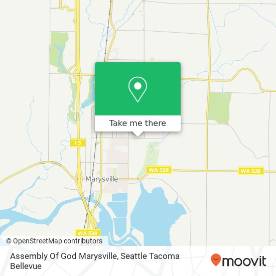 Assembly Of God Marysville map