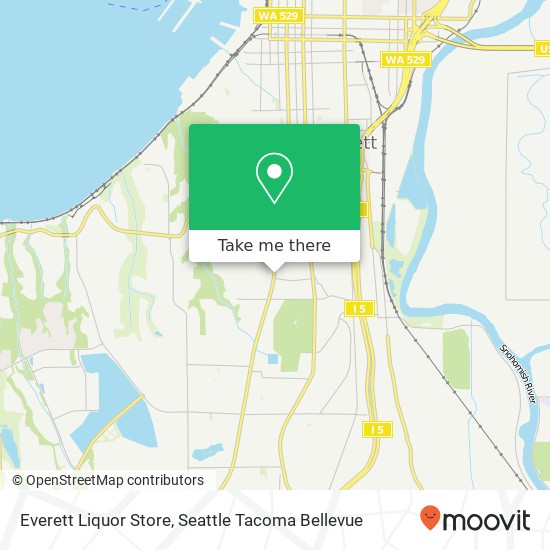 Everett Liquor Store map