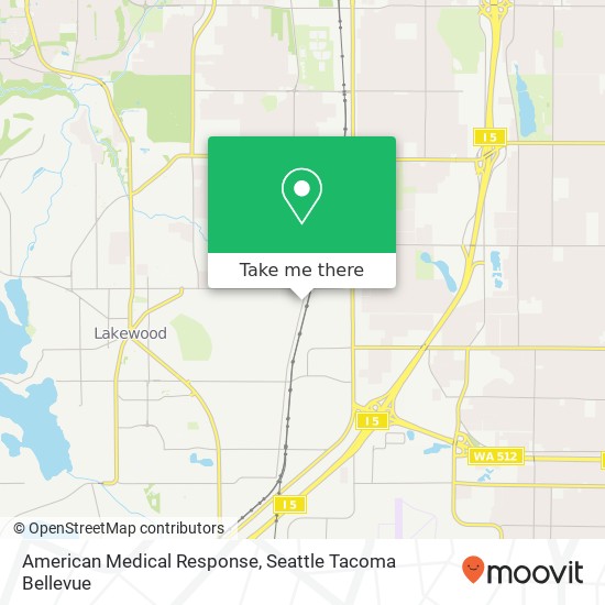 American Medical Response map