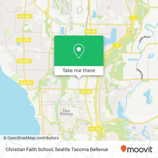 Christian Faith School map