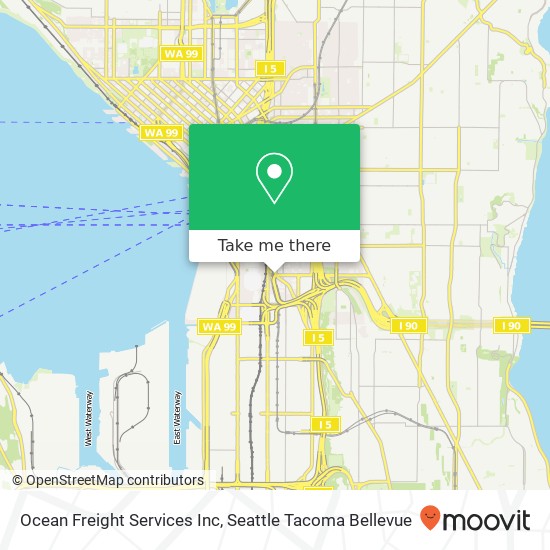 Ocean Freight Services Inc map