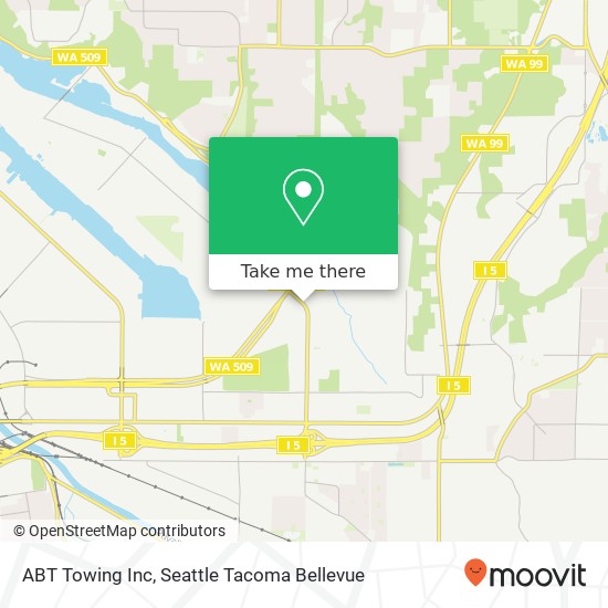 ABT Towing Inc map