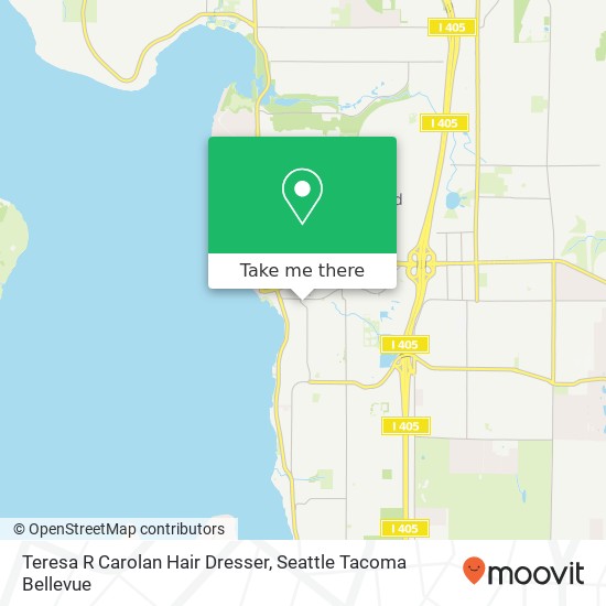 Teresa R Carolan Hair Dresser map