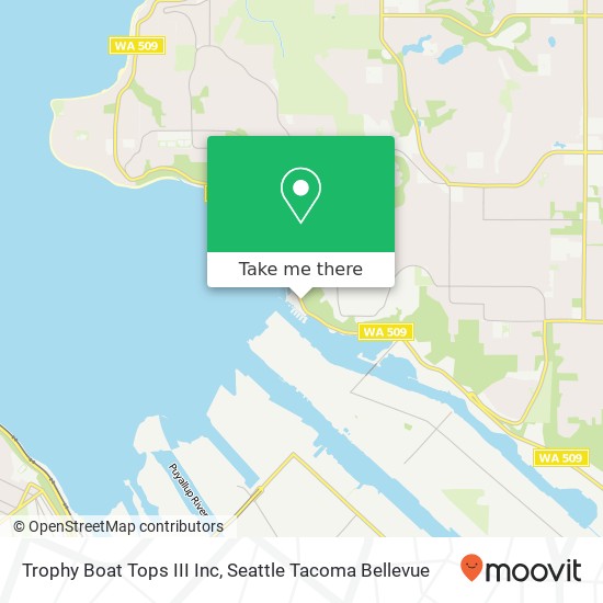 Mapa de Trophy Boat Tops III Inc
