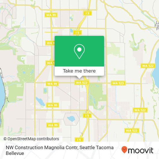 Mapa de NW Construction Magnolia Contr