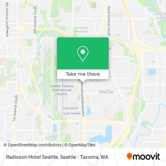 Radisson Hotel Seattle map