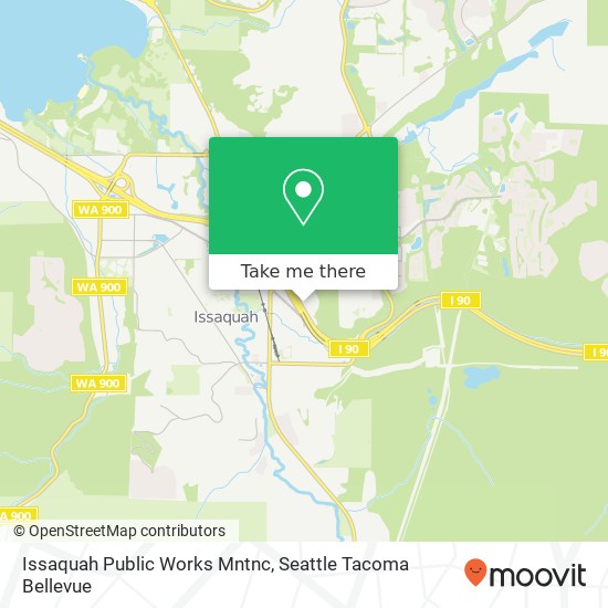 Issaquah Public Works Mntnc map