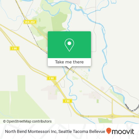 Mapa de North Bend Montessori Inc