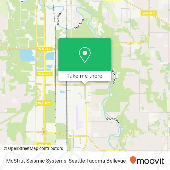 Mapa de McStrut Seismic Systems