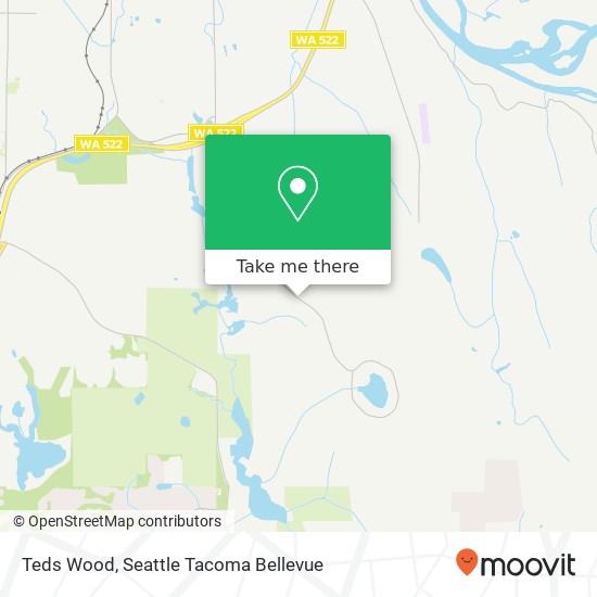 Teds Wood map