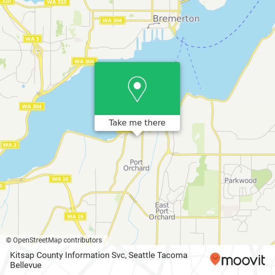 Mapa de Kitsap County Information Svc