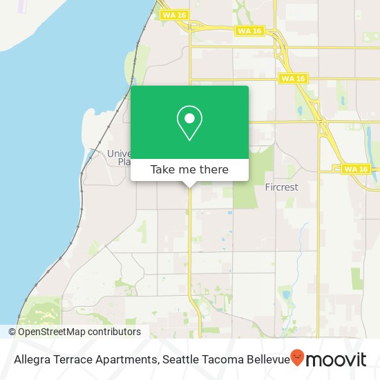 Allegra Terrace Apartments map