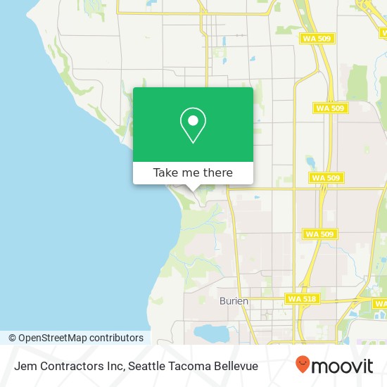 Jem Contractors Inc map