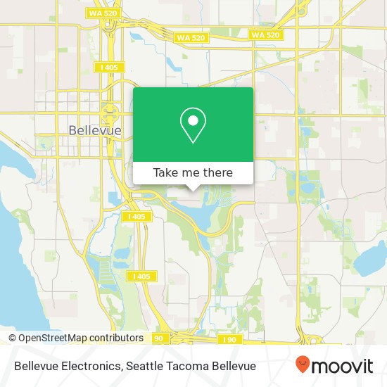 Mapa de Bellevue Electronics