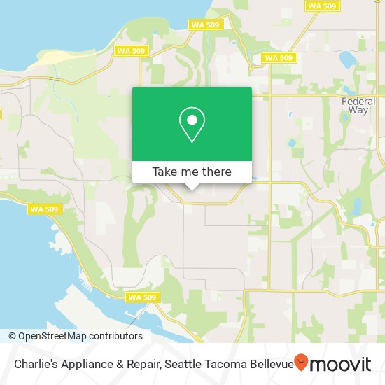 Mapa de Charlie's Appliance & Repair