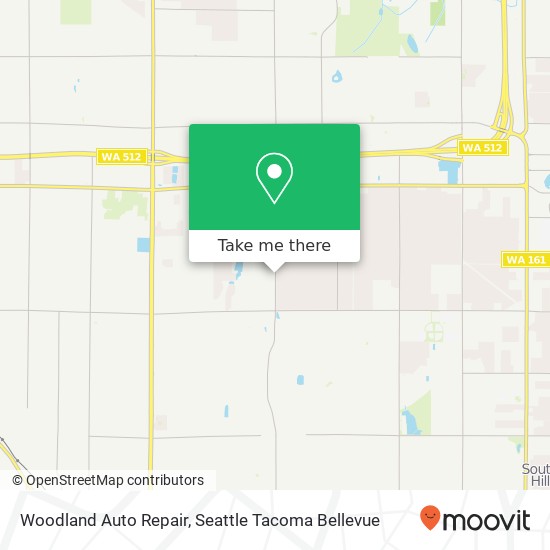 Woodland Auto Repair map