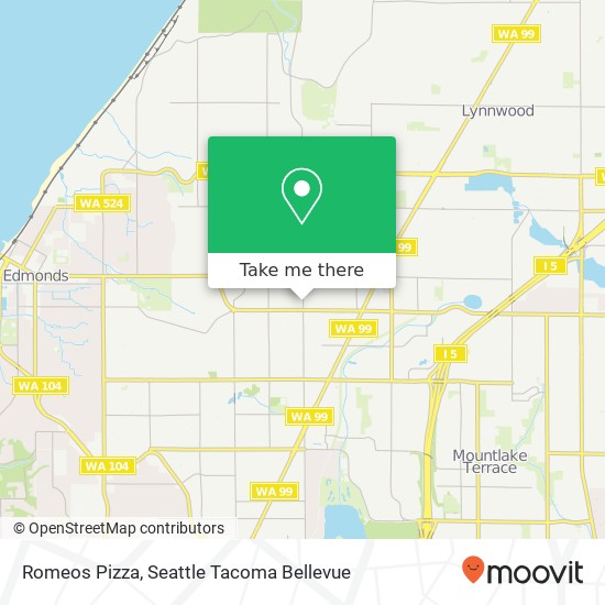 Romeos Pizza map