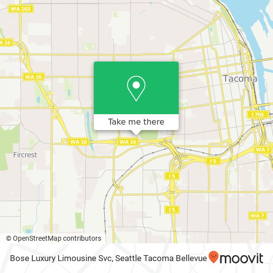 Bose Luxury Limousine Svc map